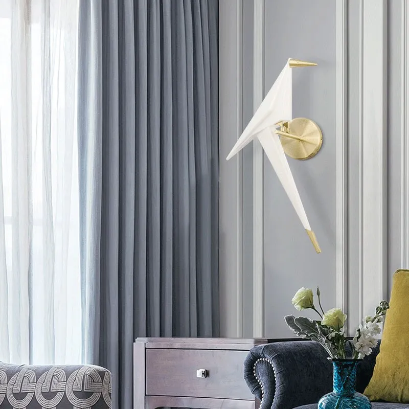 WON Cerise LED Wall Lamp Nordic Creative Bird