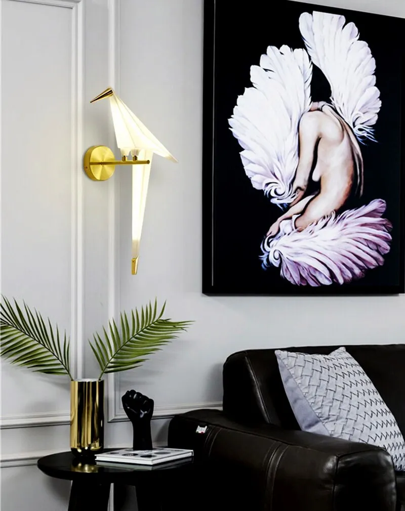 WON Cerise LED Wall Lamp Nordic Creative Bird