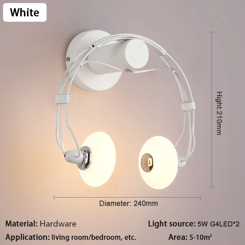 WON Creative Wall Lamps Earphone Shape Lighting