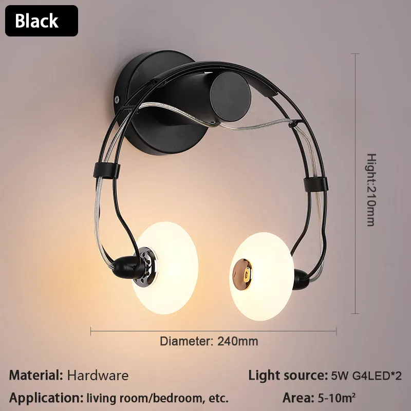 WON Creative Wall Lamps Earphone Shape Lighting