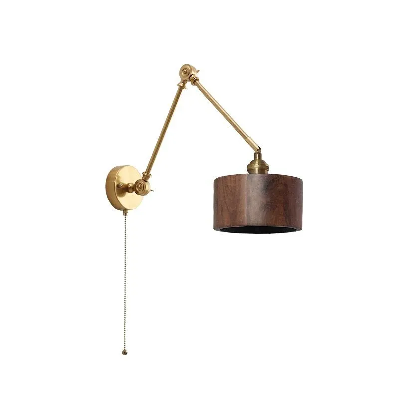 Wooden Swing Arm LED Wall Sconce