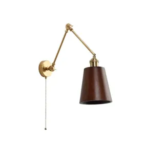 Wooden Swing Arm LED Wall Sconce