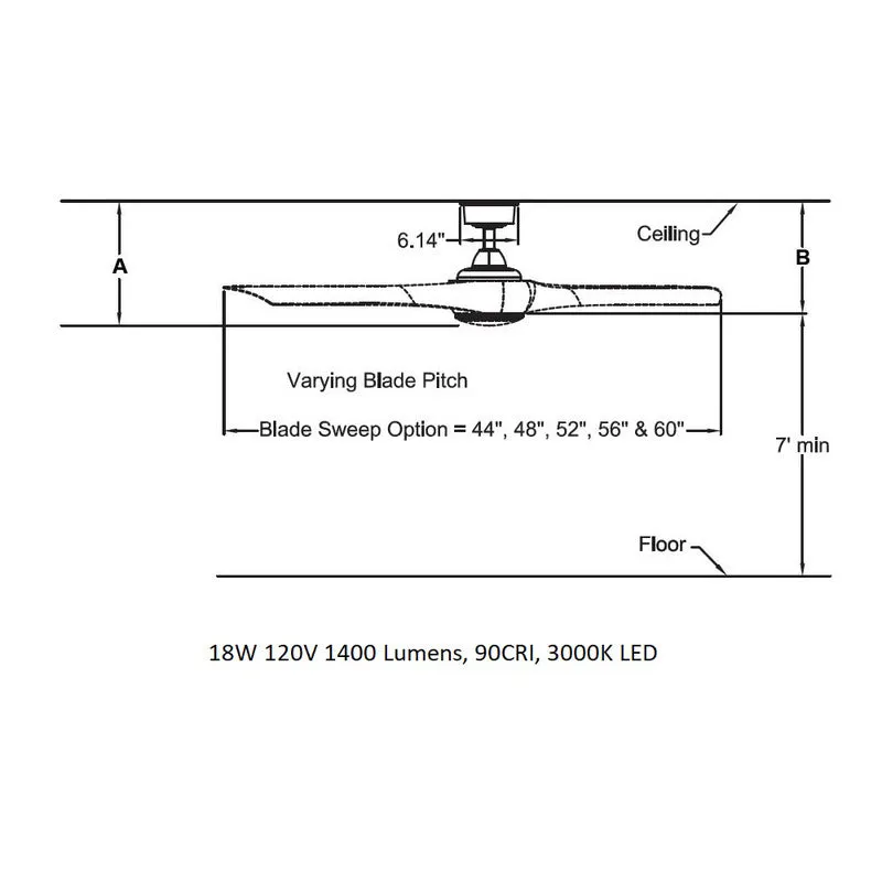 Wrap Custom 52 Inch Outdoor Ceiling Fan