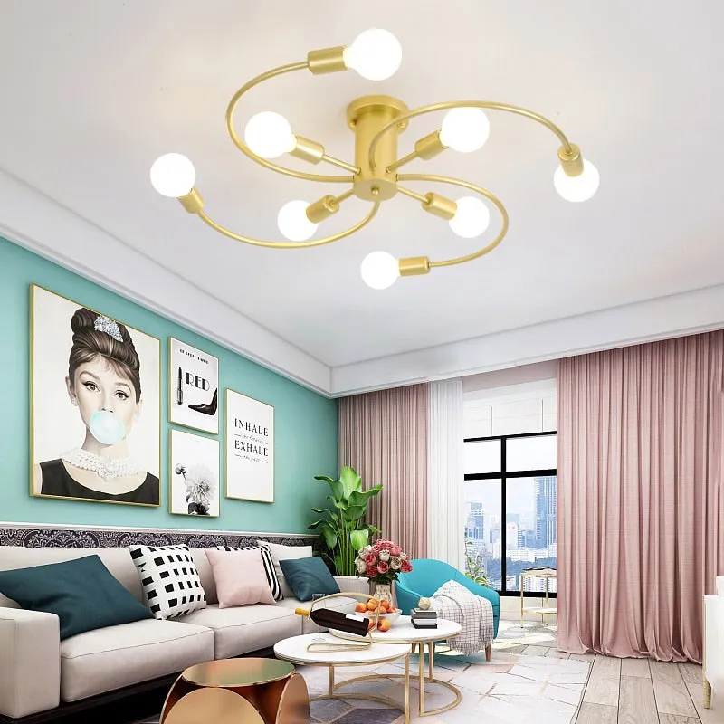 XC Kongkang Modern Iron Ceiling Chandelier for Indoor Lighting
