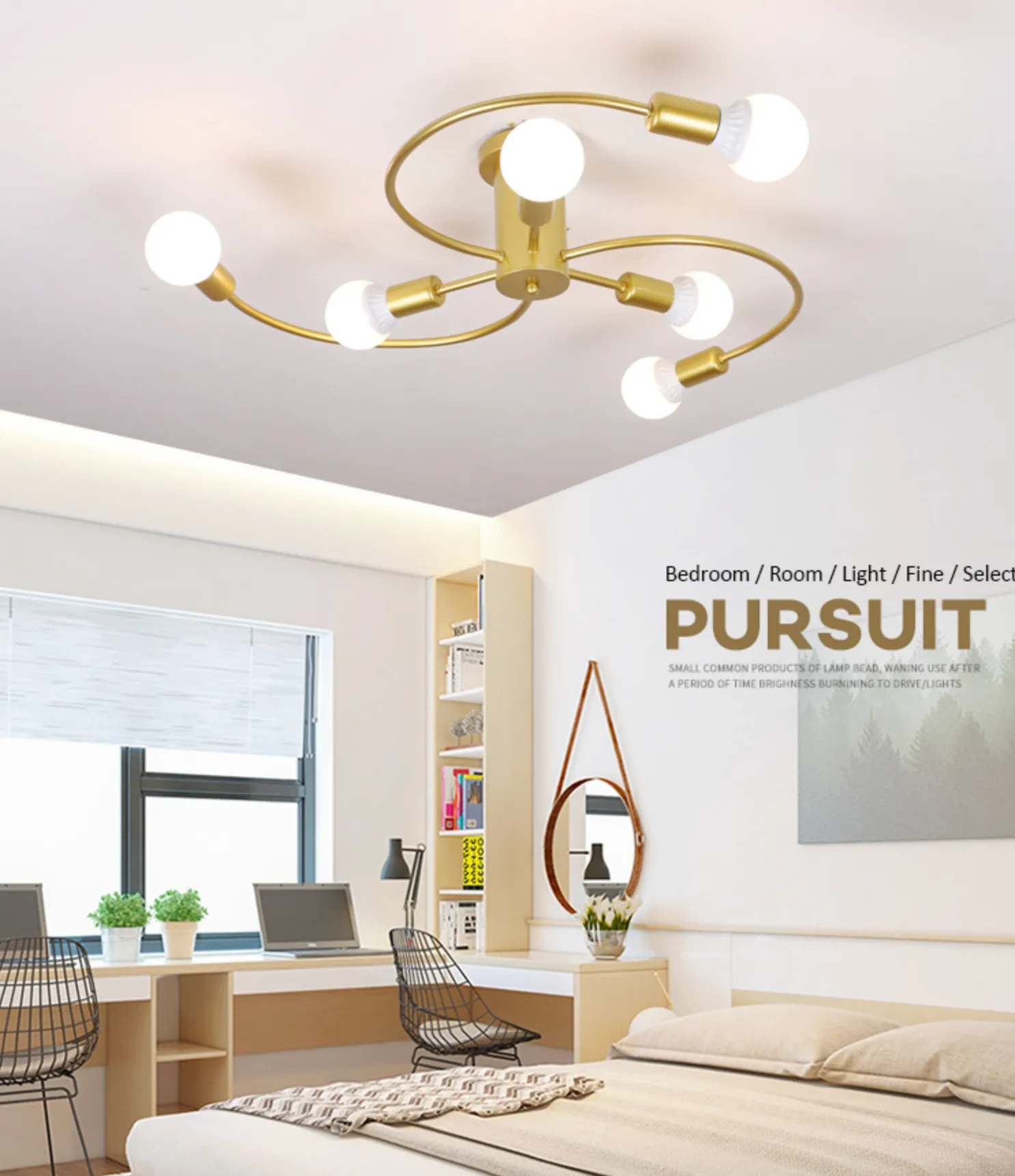 XC Kongkang Modern Iron Ceiling Chandelier for Indoor Lighting