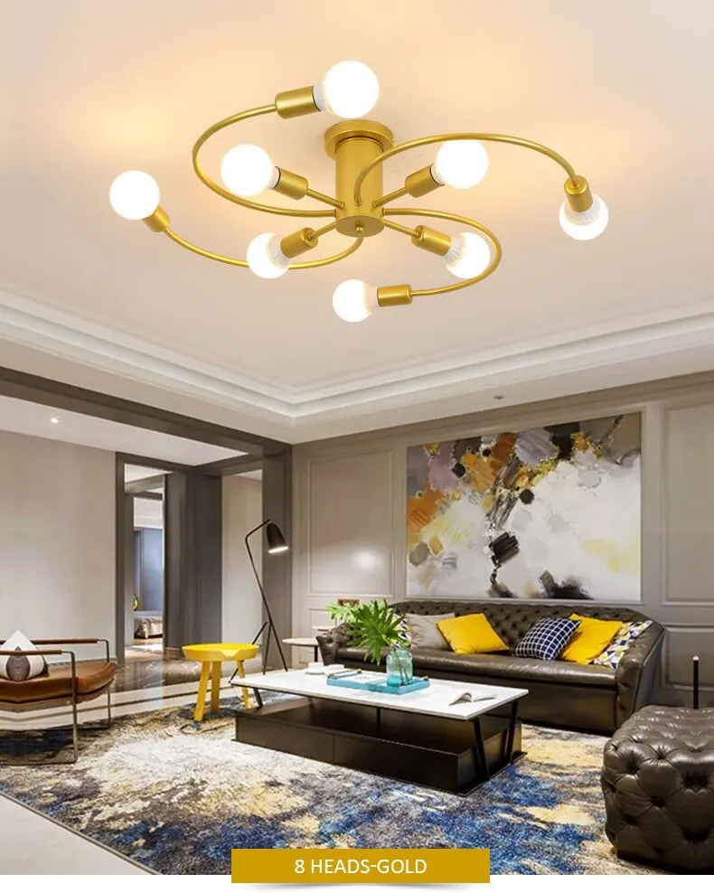 XC Kongkang Modern Iron Ceiling Chandelier for Indoor Lighting