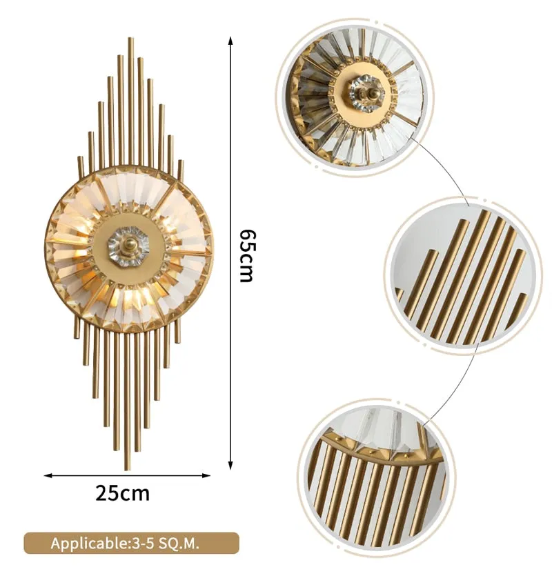 YLK Adar High-quality Creative design modern sconce lighting gold