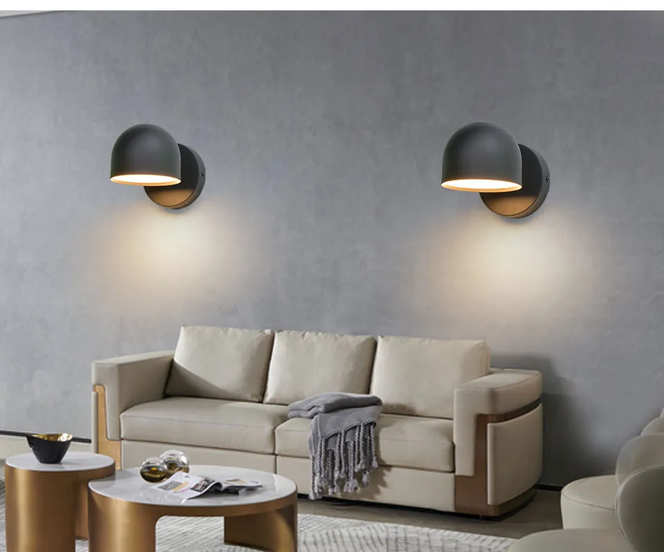 YoE 9W Smart Touch Stepless Dimming Wall Light 350° Rotatable