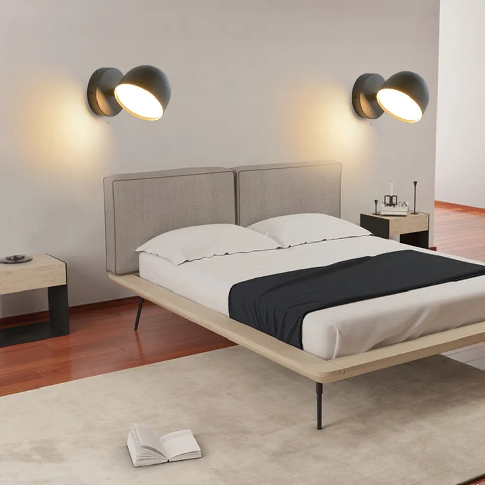 YoE 9W Smart Touch Stepless Dimming Wall Light 350° Rotatable