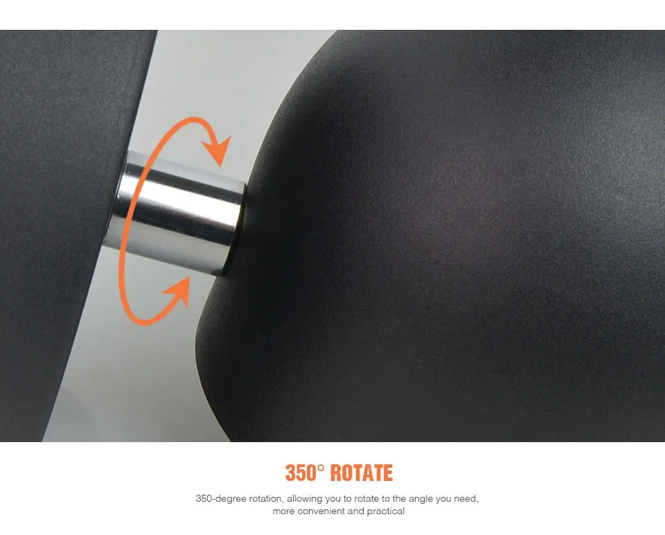 YoE 9W Smart Touch Stepless Dimming Wall Light 350° Rotatable