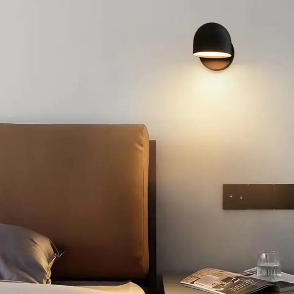 YoE 9W Smart Touch Stepless Dimming Wall Light 350° Rotatable