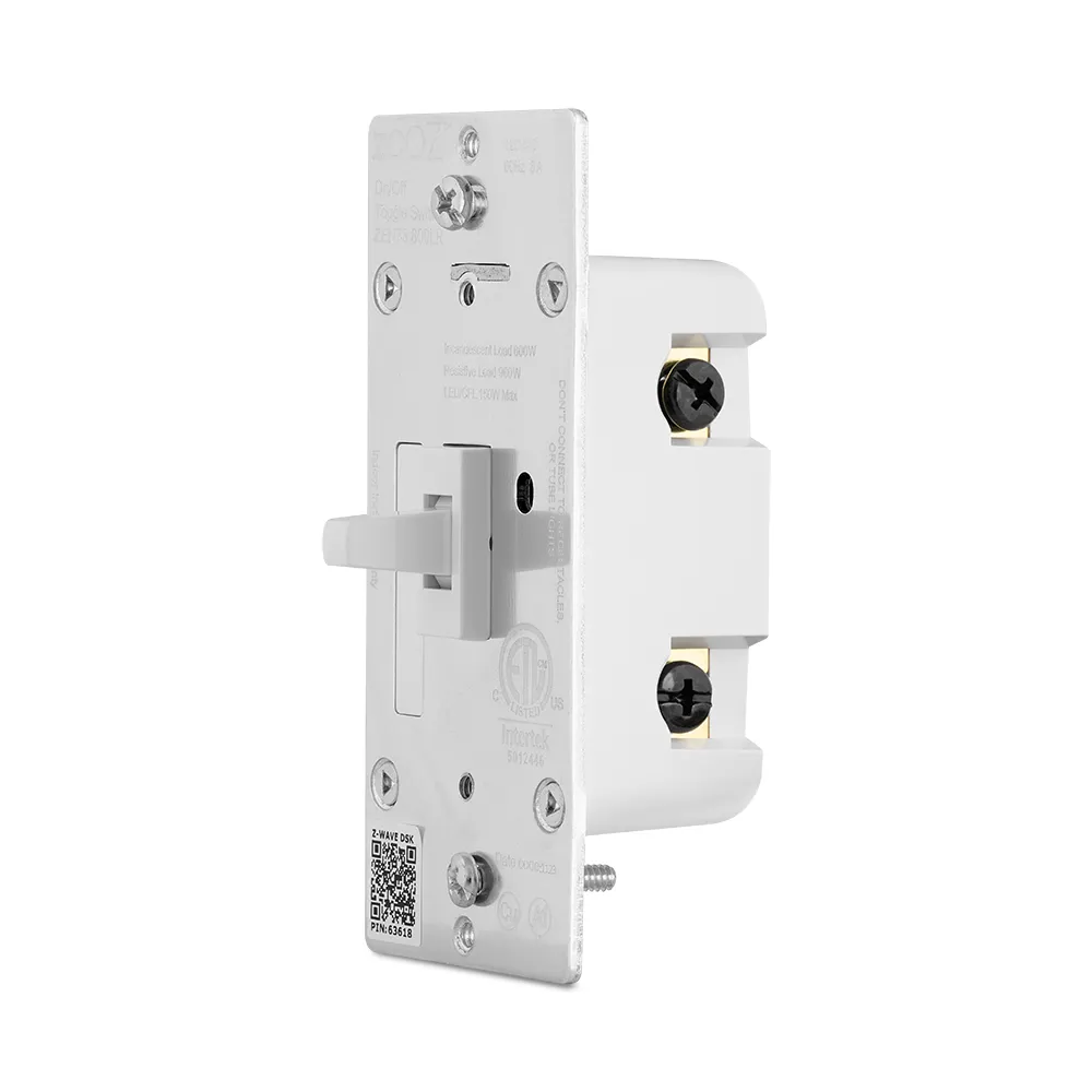 Zooz 800 Series Z-Wave Long Range S2 On / Off Toggle Switch ZEN73 800LR
